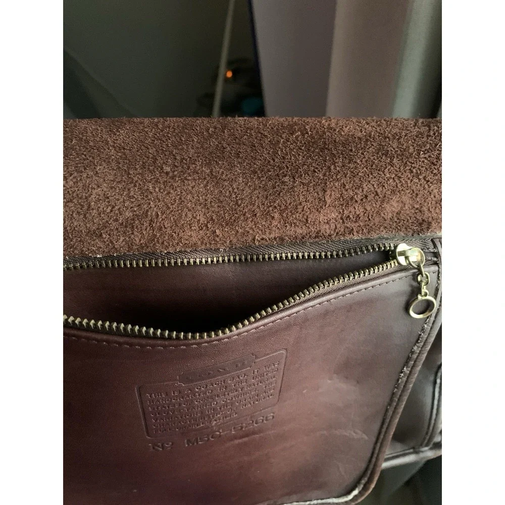 Vintage Coach Beekman Briefcase Shoulder Bag 5266 USA Brown Leather